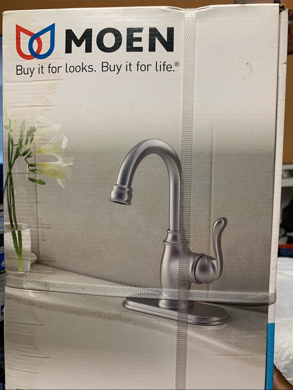 Moen Single-Handle Bathroom Faucet in Brushed Nickel
